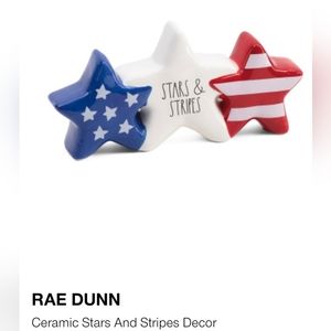 NIB Rae Dunn stars & stripes decor